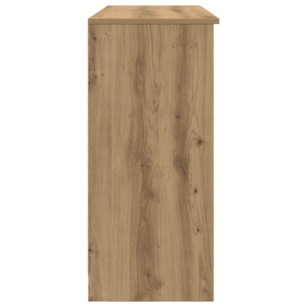 Dressoir lade 101x35x76 cm spaanplaat artisanaal eikenkleurig