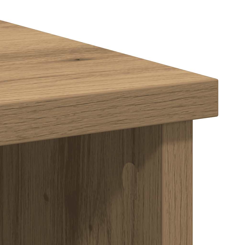 Dressoir lade 101x35x76 cm spaanplaat artisanaal eikenkleurig