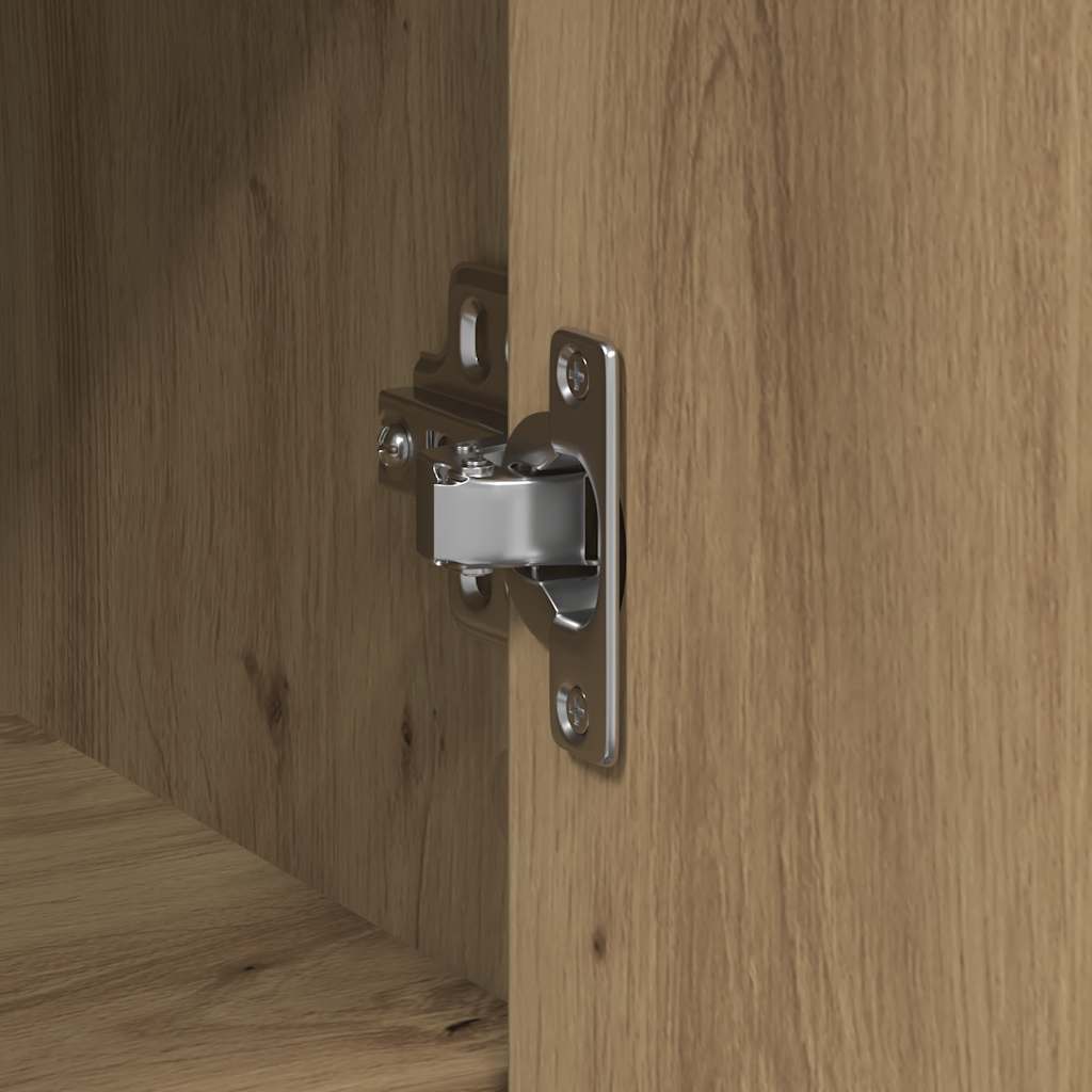 Dressoir lade 101x35x76 cm spaanplaat artisanaal eikenkleurig