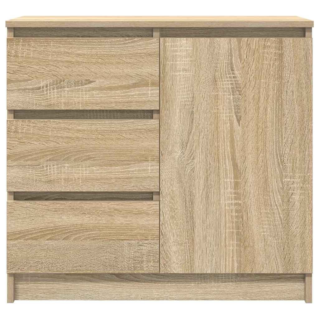 Dressoir met lade 71x35x65 cm spaanplaat sonoma eikenkleurig