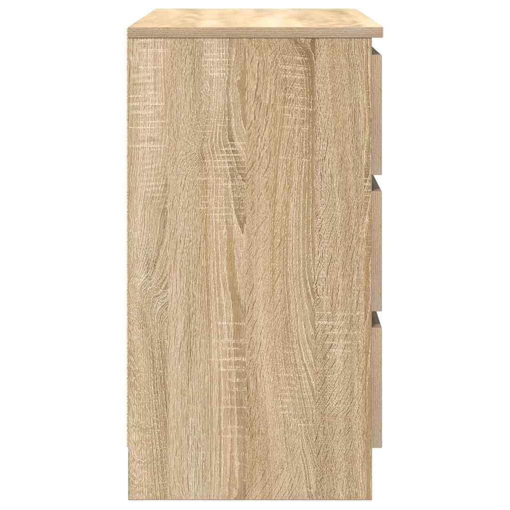 Dressoir met lade 71x35x65 cm spaanplaat sonoma eikenkleurig