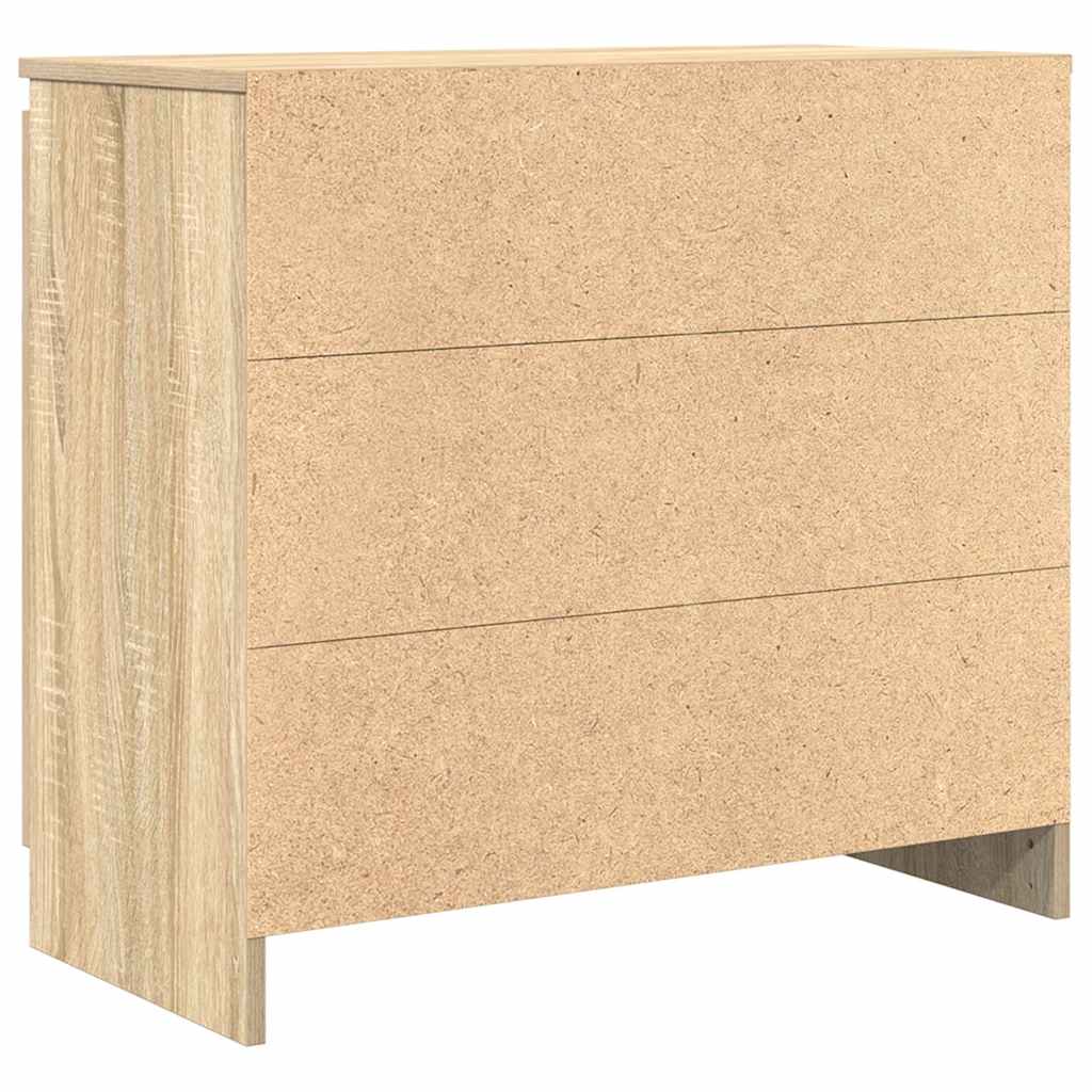 Dressoir met lade 71x35x65 cm spaanplaat sonoma eikenkleurig