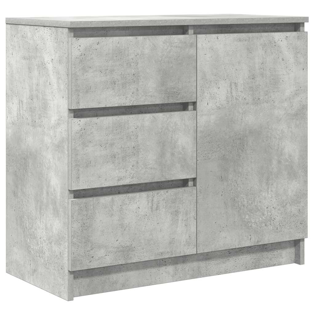 Dressoir met lade 71x35x65 cm spaanplaat betongrijs