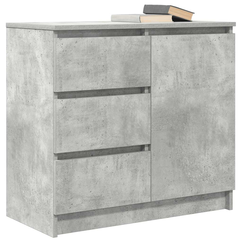 Dressoir met lade 71x35x65 cm spaanplaat betongrijs