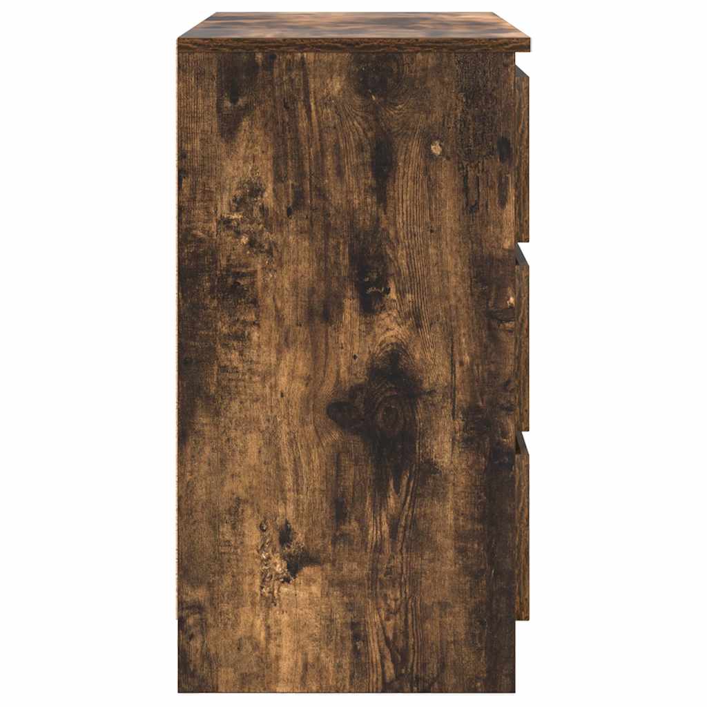 Dressoir met lade 71x35x65 cm spaanplaat gerookt eikenkleurig