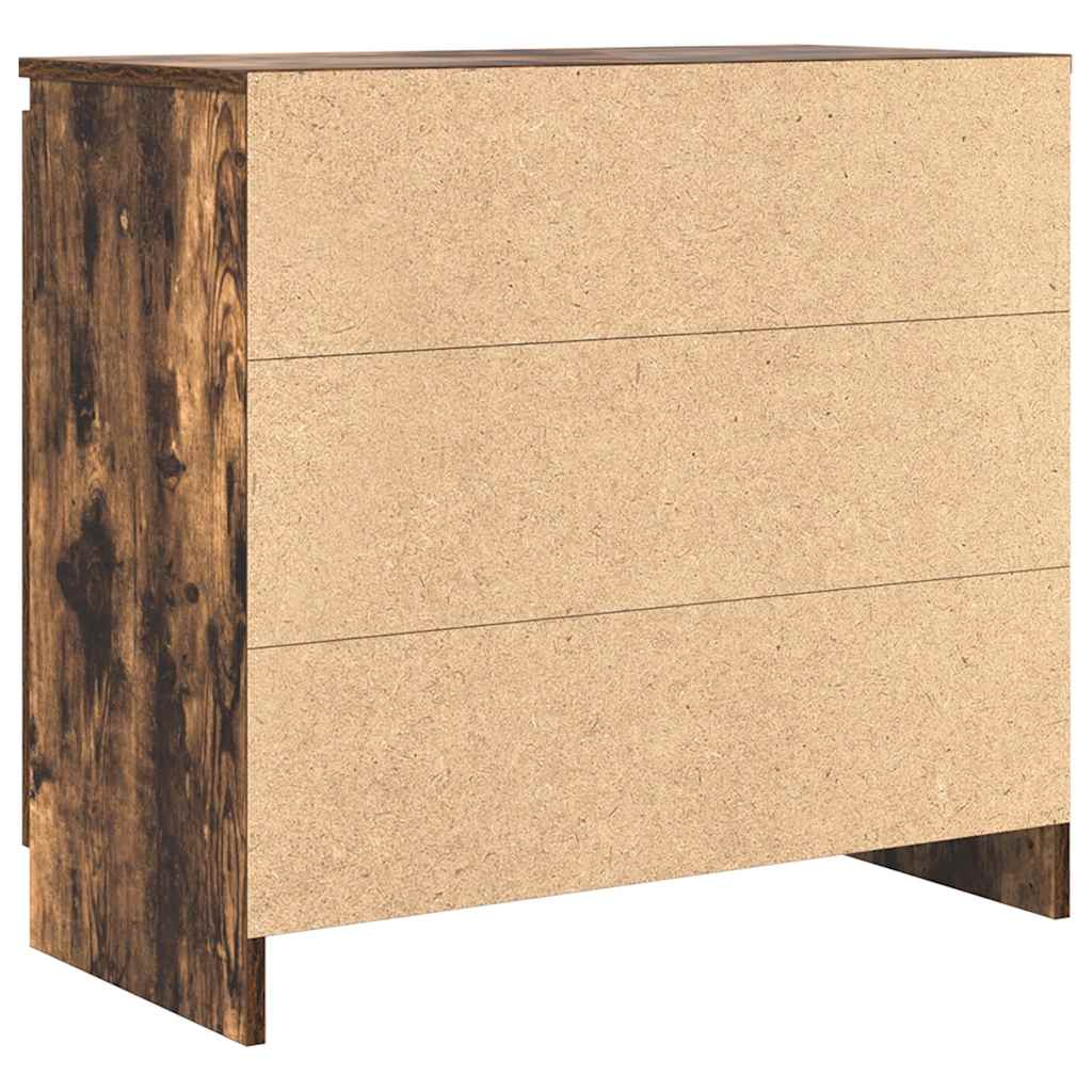 Dressoir met lade 71x35x65 cm spaanplaat gerookt eikenkleurig
