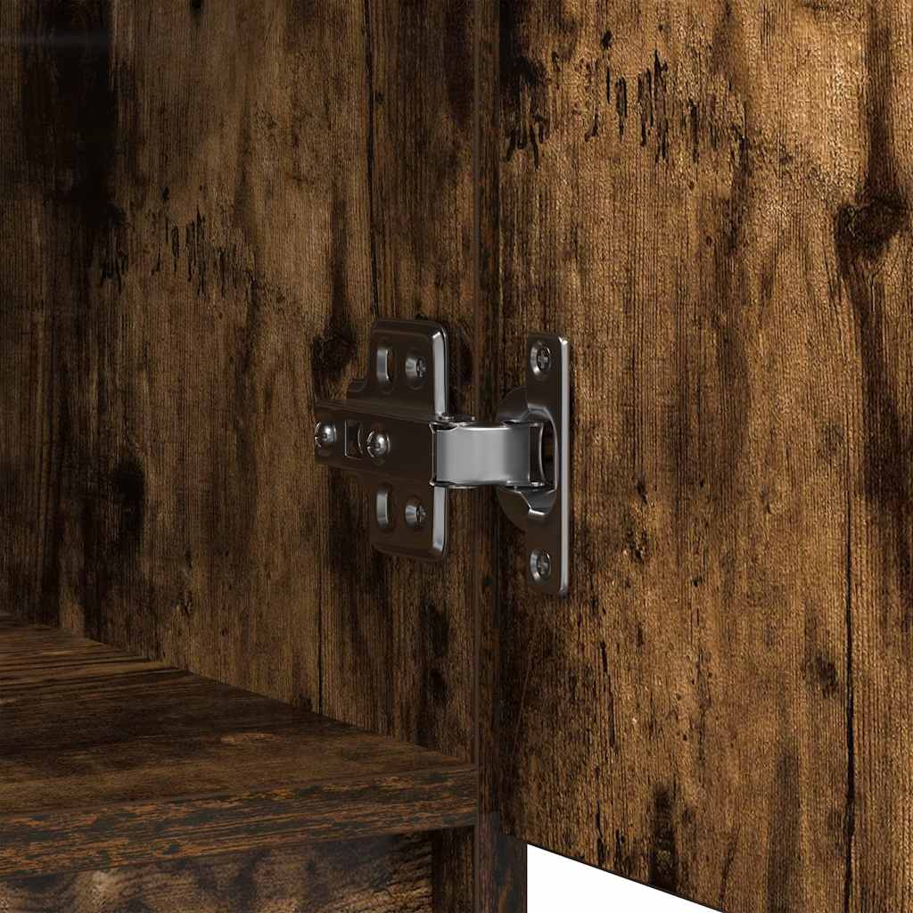 Dressoir met lade 71x35x65 cm spaanplaat gerookt eikenkleurig
