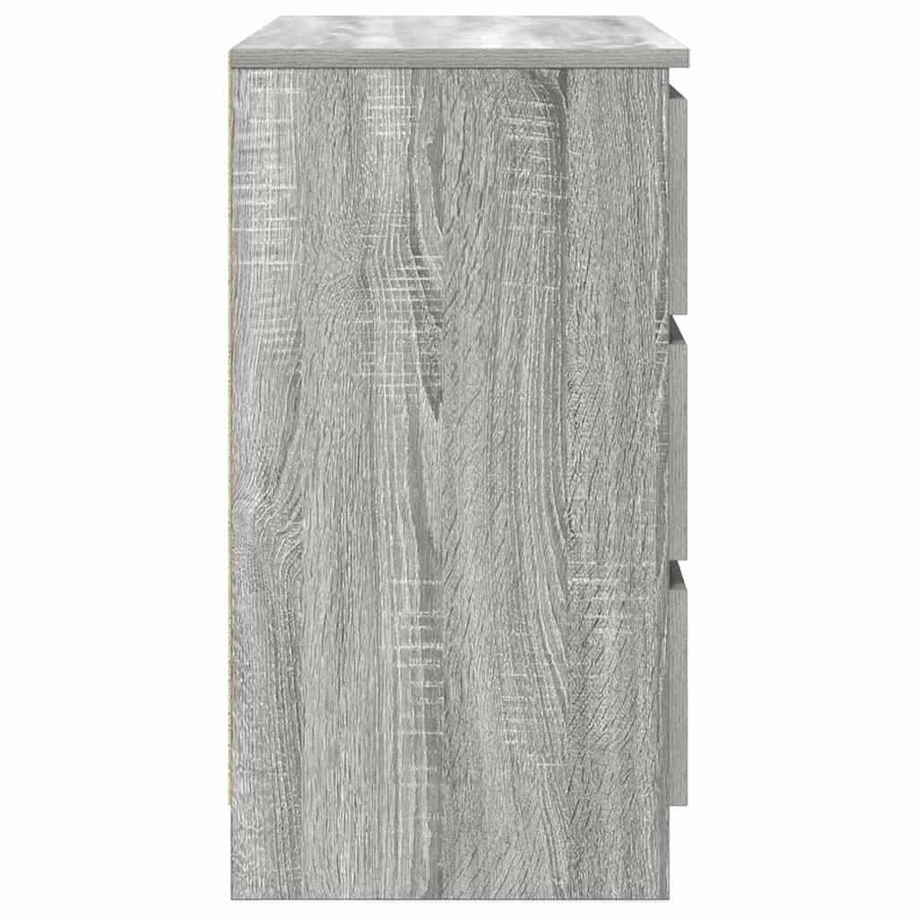 Dressoir met lade 71x35x65 cm spaanplaat grijs Sonoma