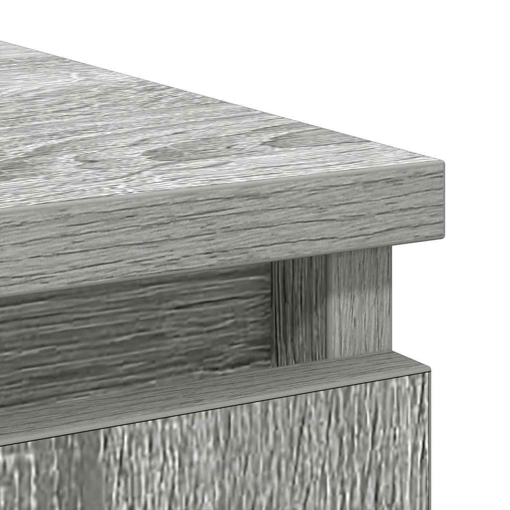 Dressoir met lade 71x35x65 cm spaanplaat grijs Sonoma