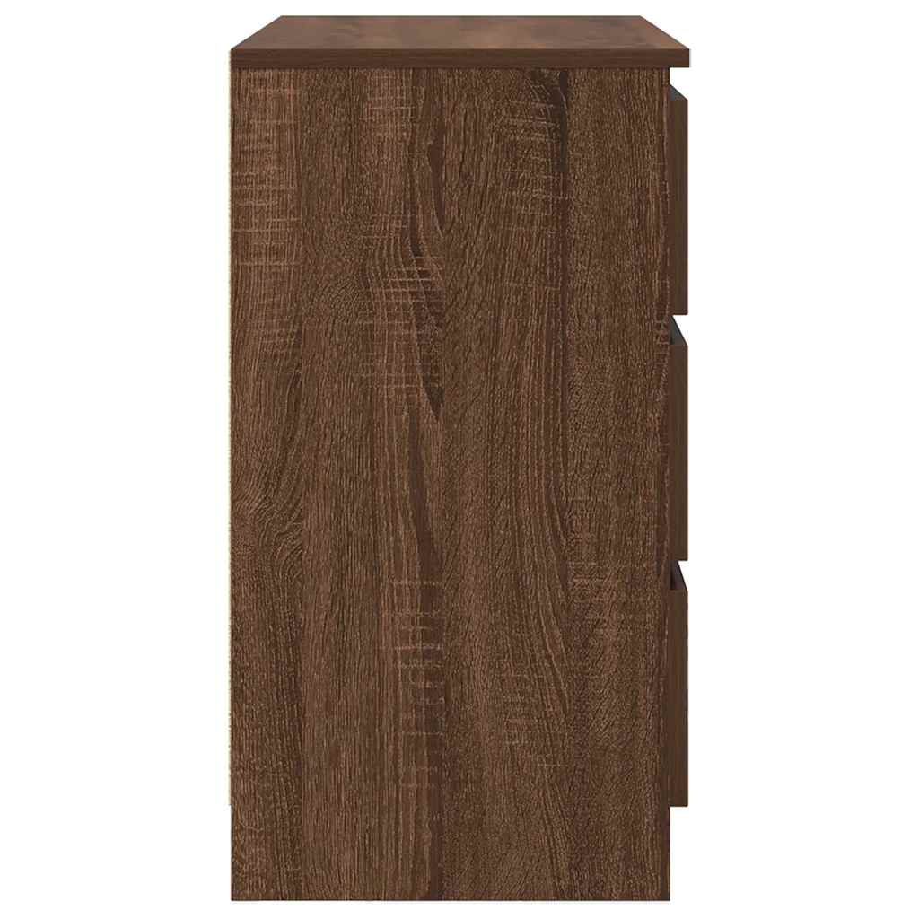 Dressoir met lade 71x35x65 cm spaanplaat bruin eikenkleurig