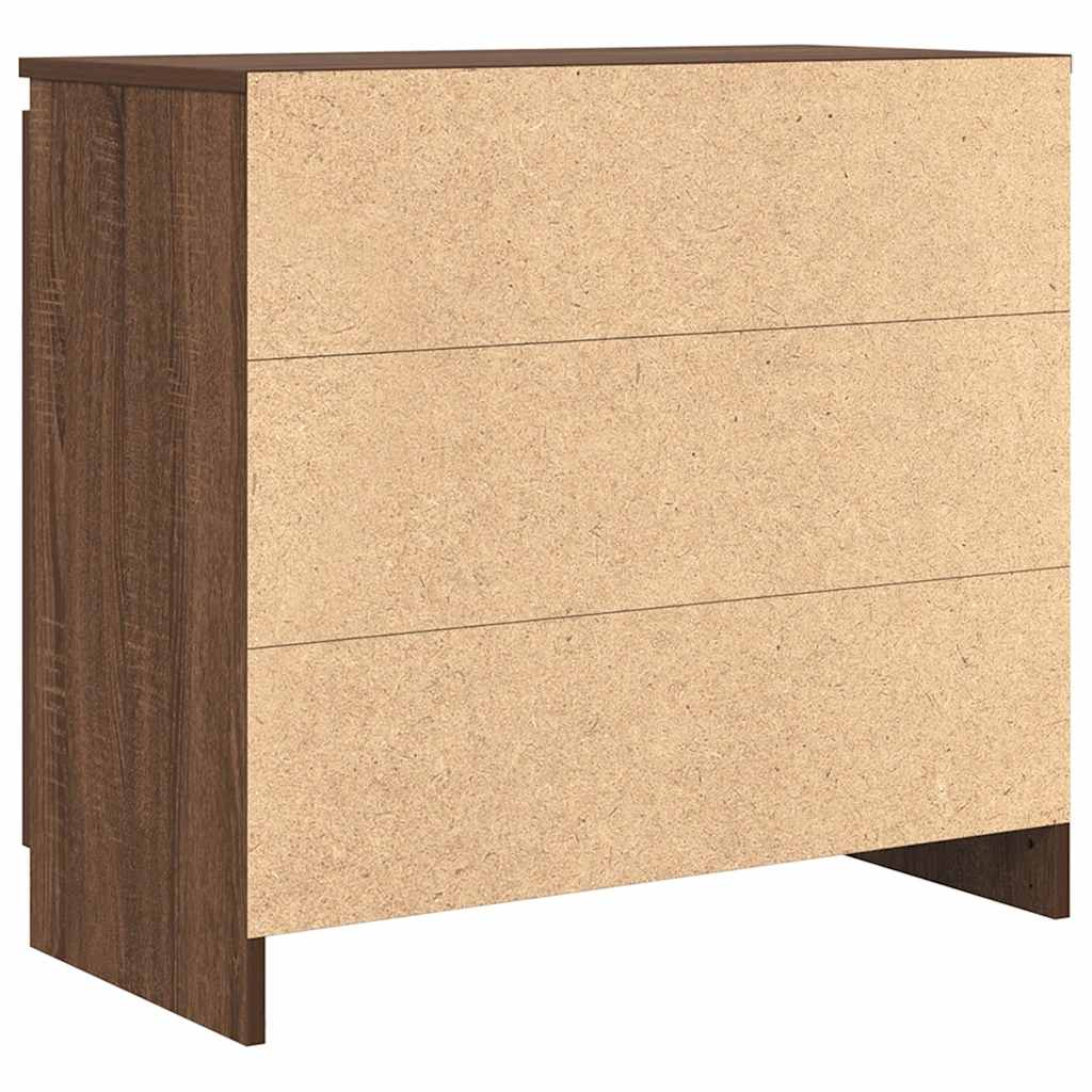 Dressoir met lade 71x35x65 cm spaanplaat bruin eikenkleurig