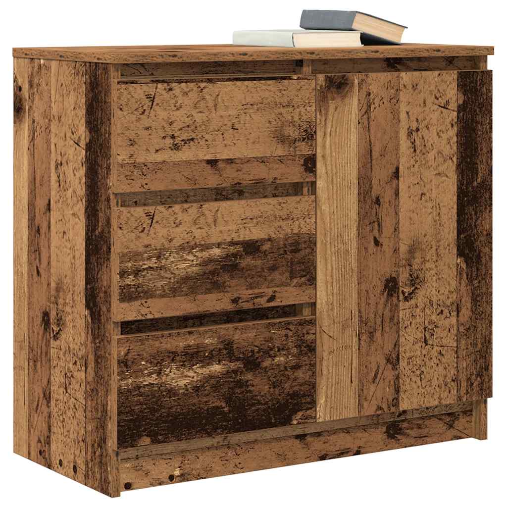Dressoir met lade 71x35x65 cm spaanplaat oud hout
