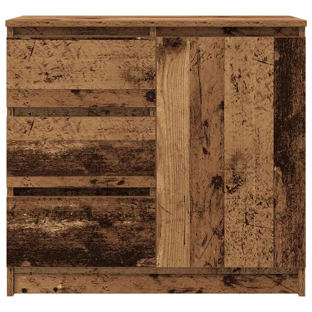 Dressoir met lade 71x35x65 cm spaanplaat oud hout