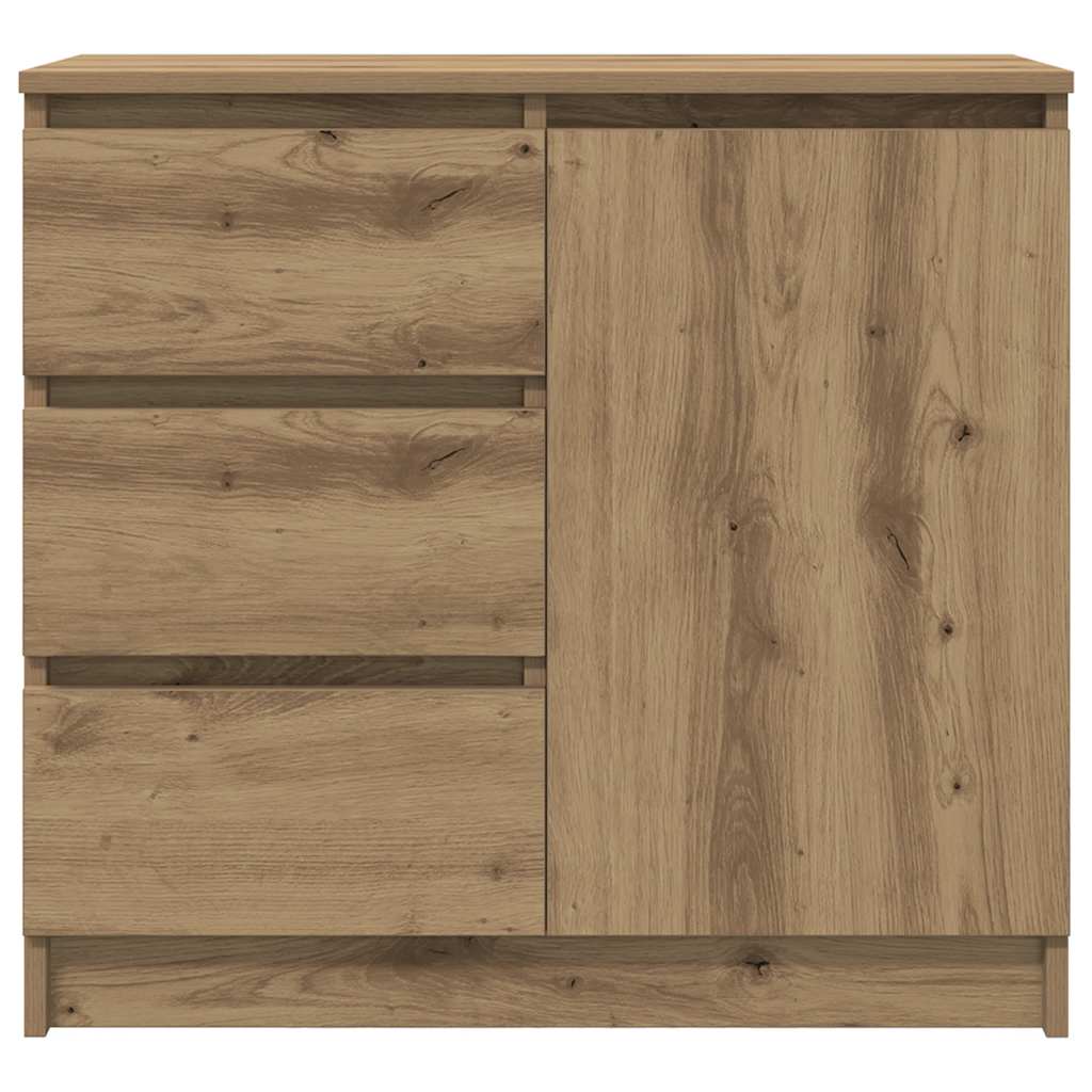 Dressoir lade 71x35x65 cm spaanplaat artisanaal eikenkleurig