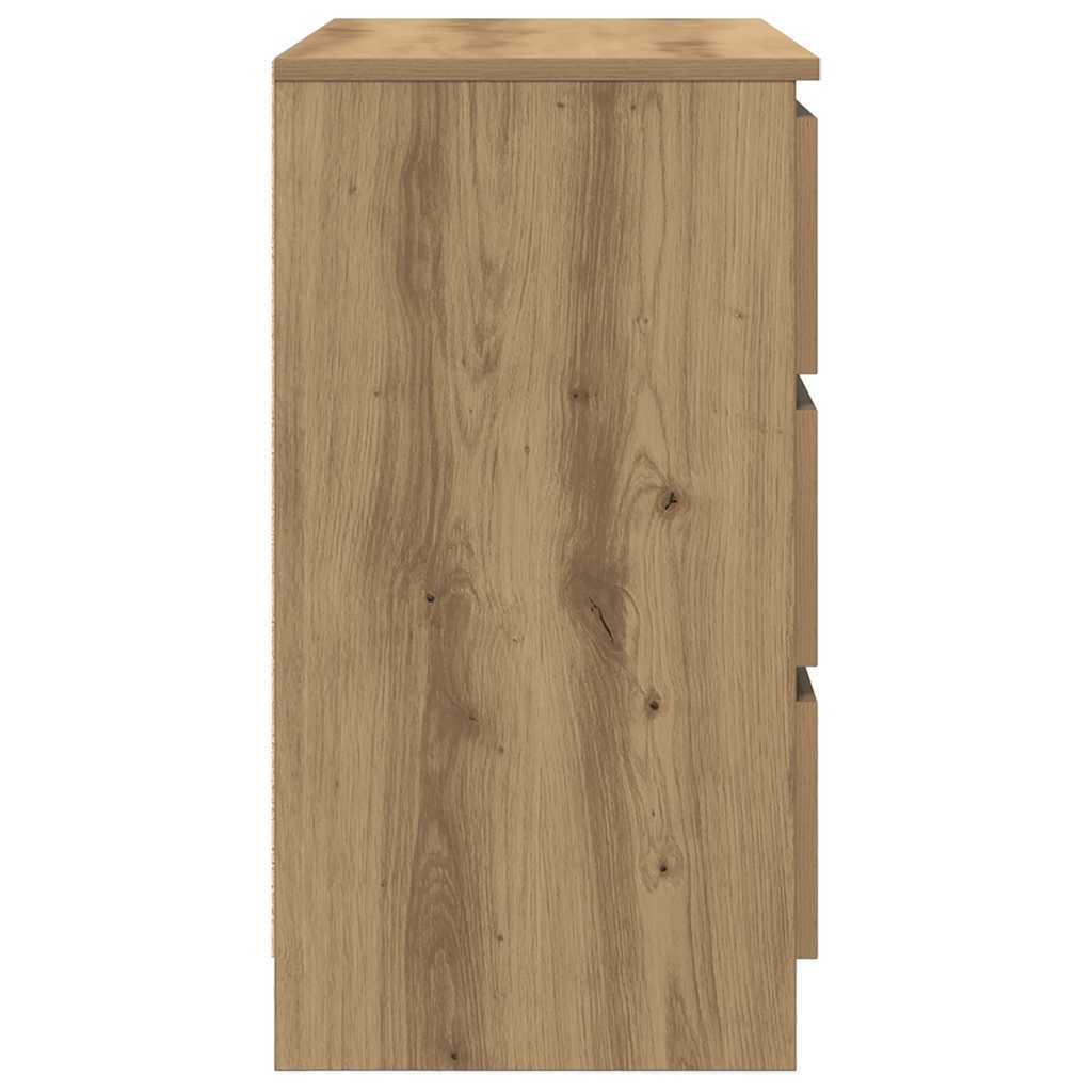 Dressoir lade 71x35x65 cm spaanplaat artisanaal eikenkleurig