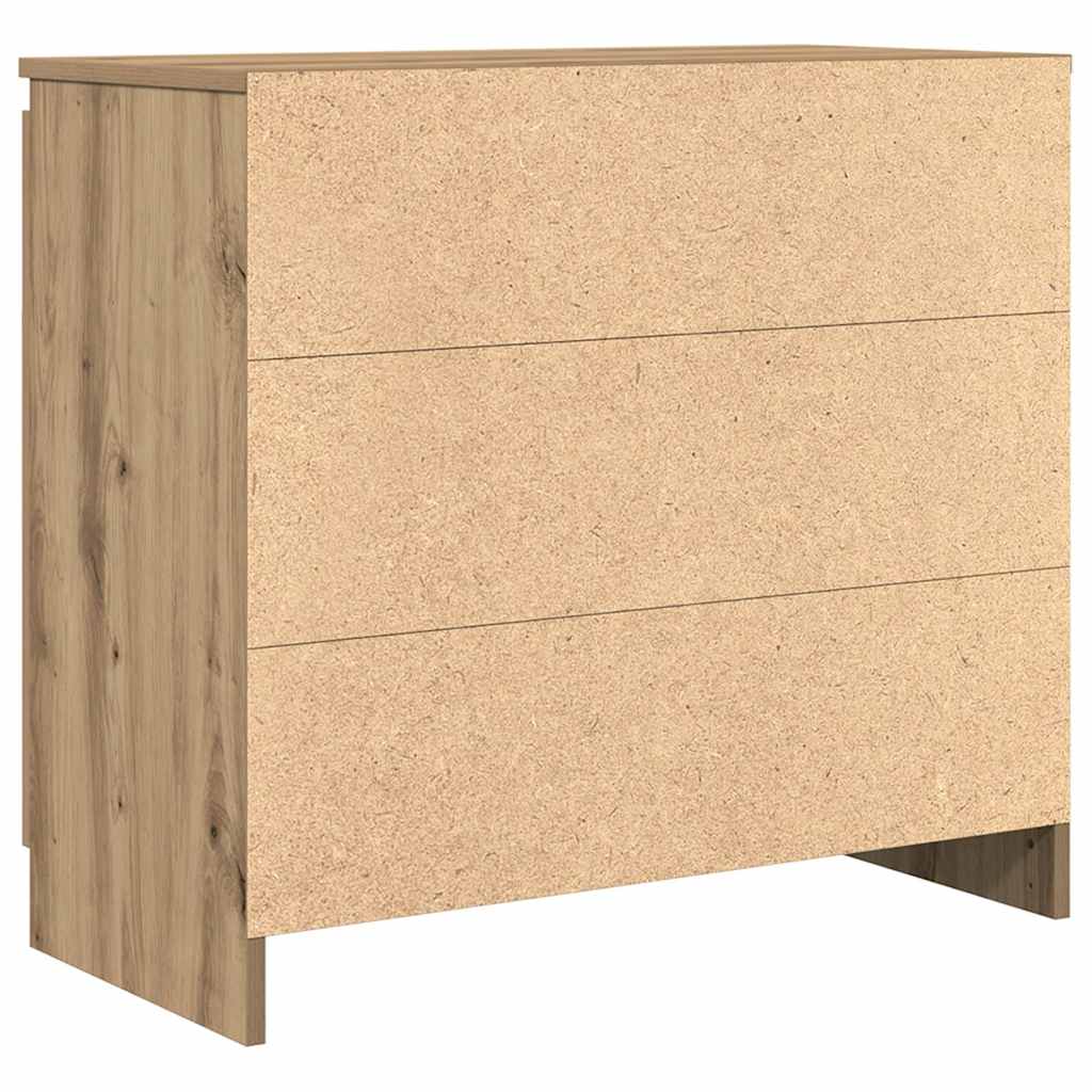 Dressoir lade 71x35x65 cm spaanplaat artisanaal eikenkleurig