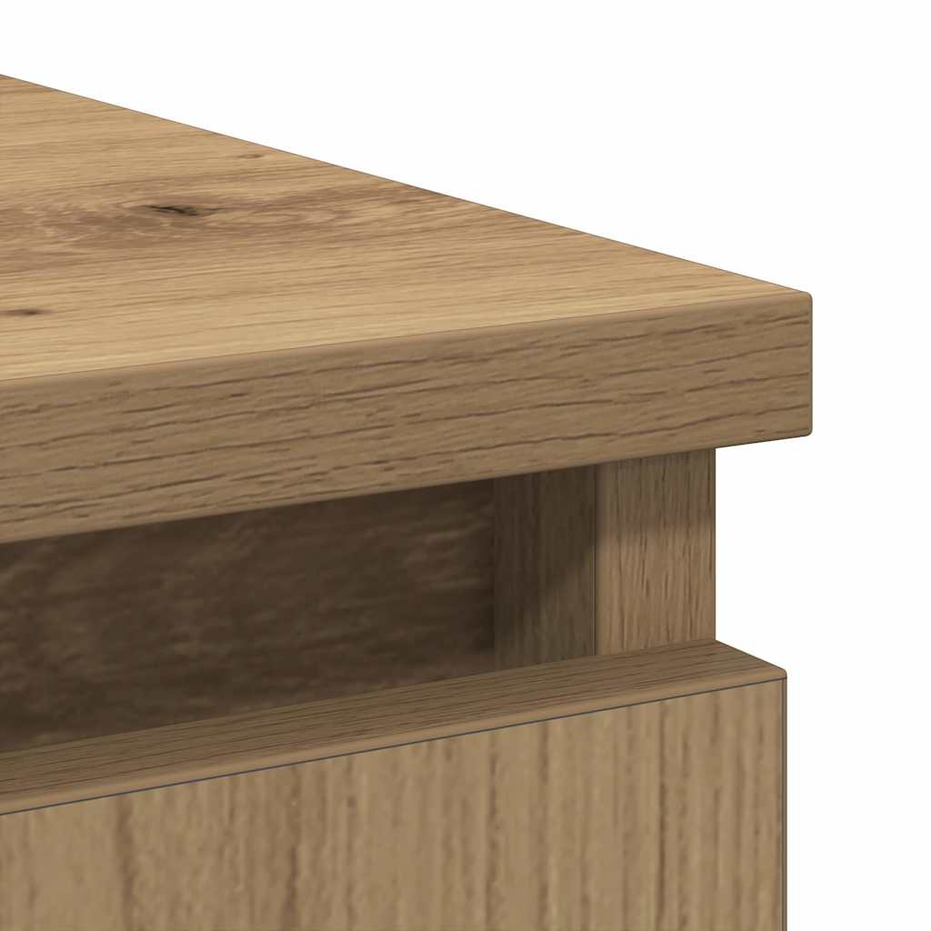 Dressoir lade 71x35x65 cm spaanplaat artisanaal eikenkleurig