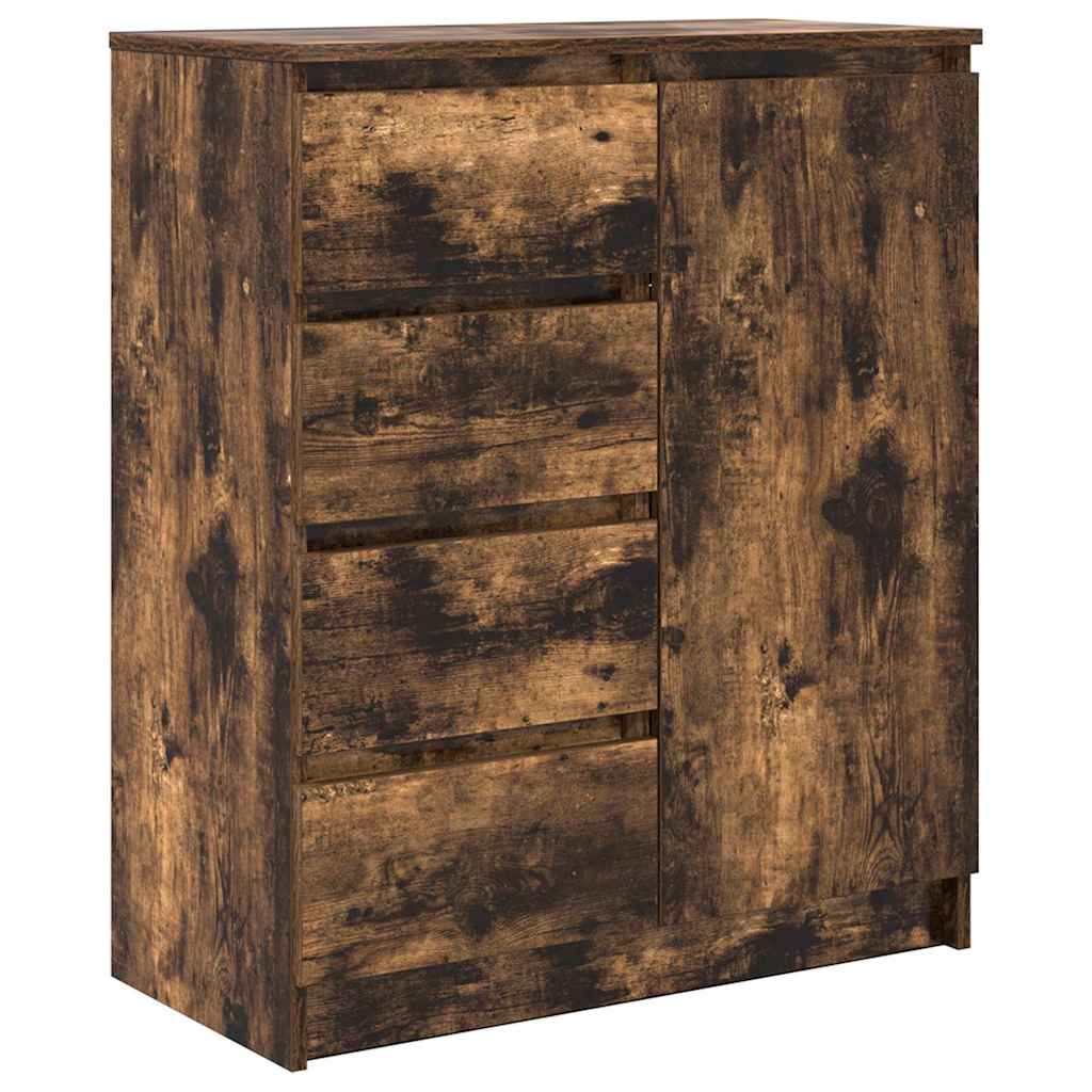 Dressoir met lades 71x35x84 cm spaanplaat gerookt eiken