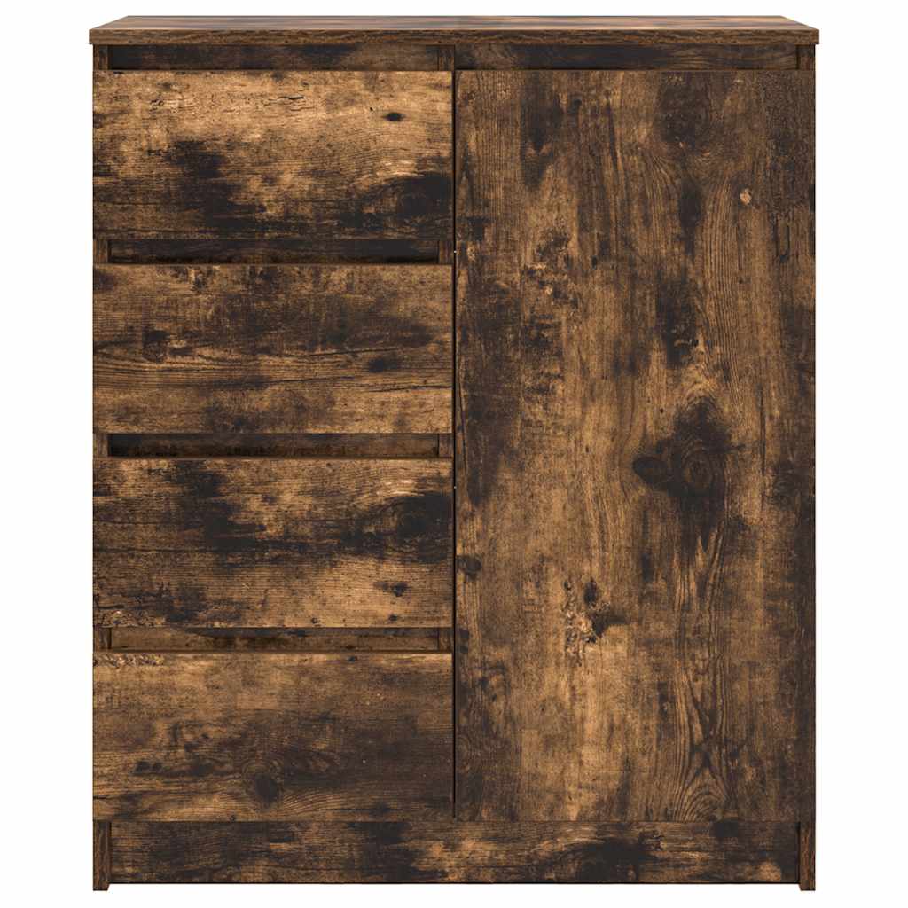 Dressoir met lades 71x35x84 cm spaanplaat gerookt eiken