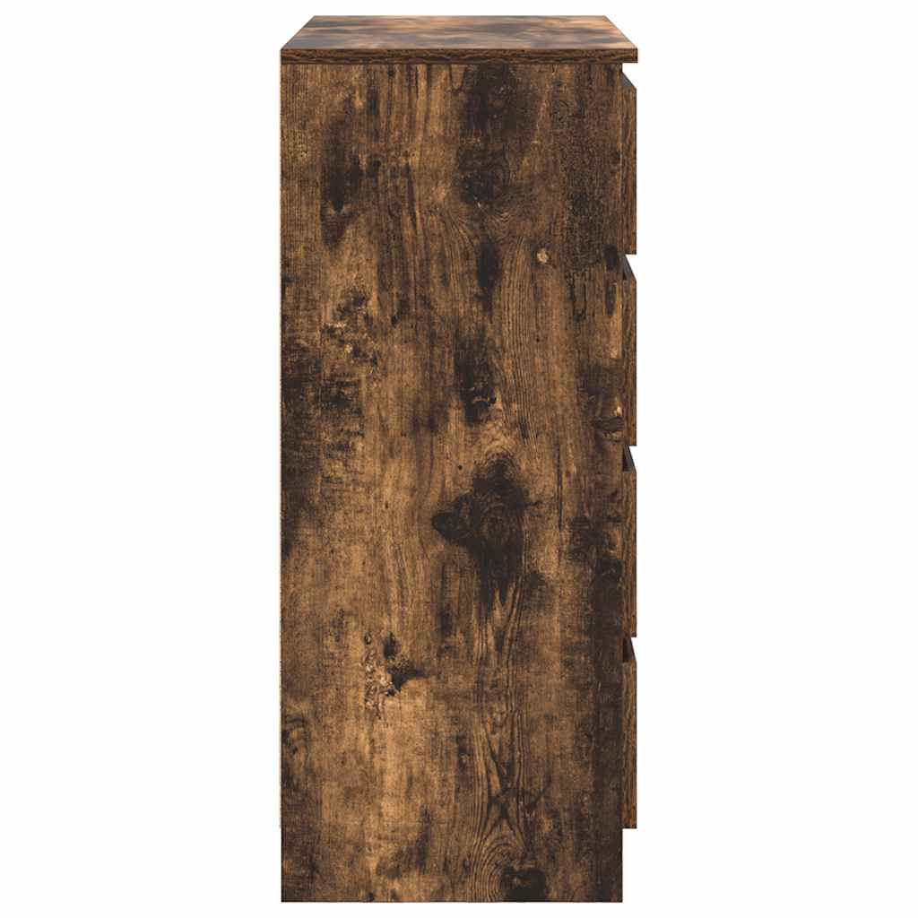 Dressoir met lades 71x35x84 cm spaanplaat gerookt eiken