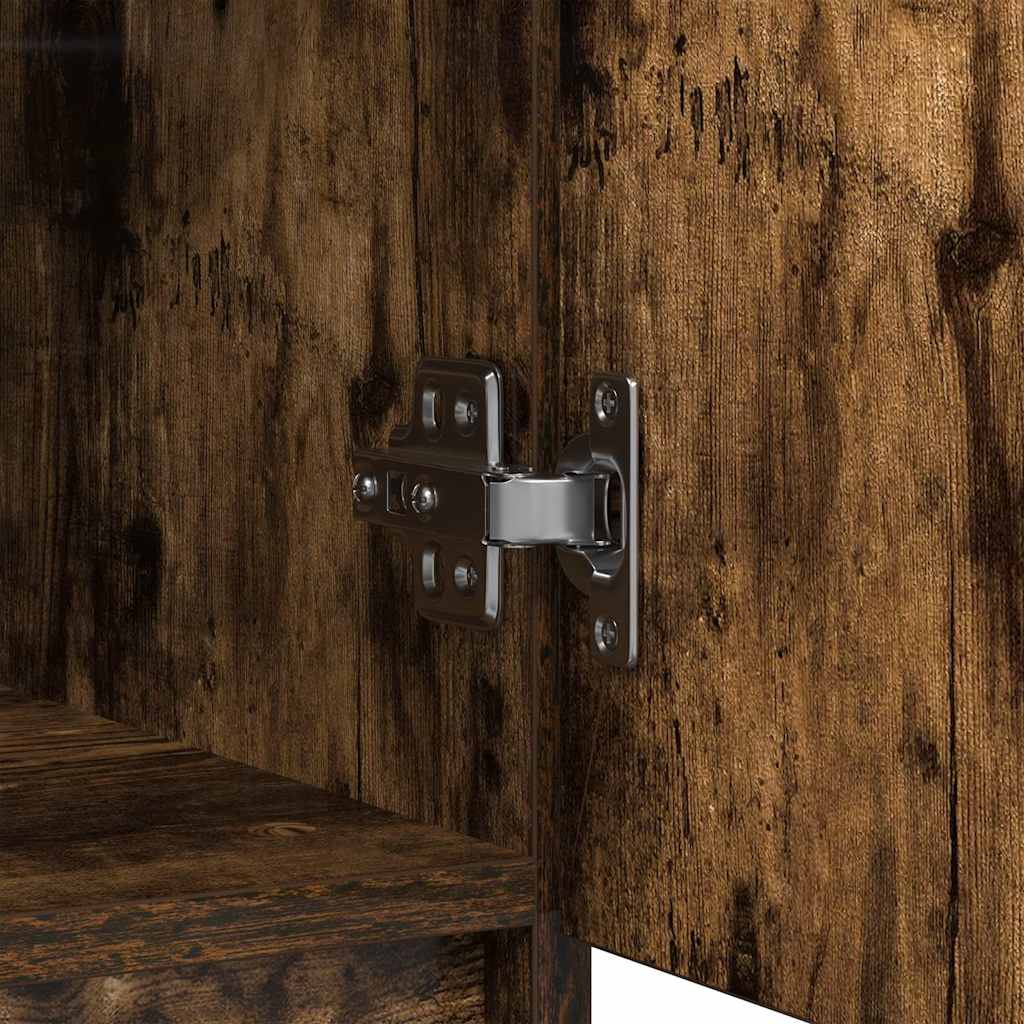 Dressoir met lades 71x35x84 cm spaanplaat gerookt eiken