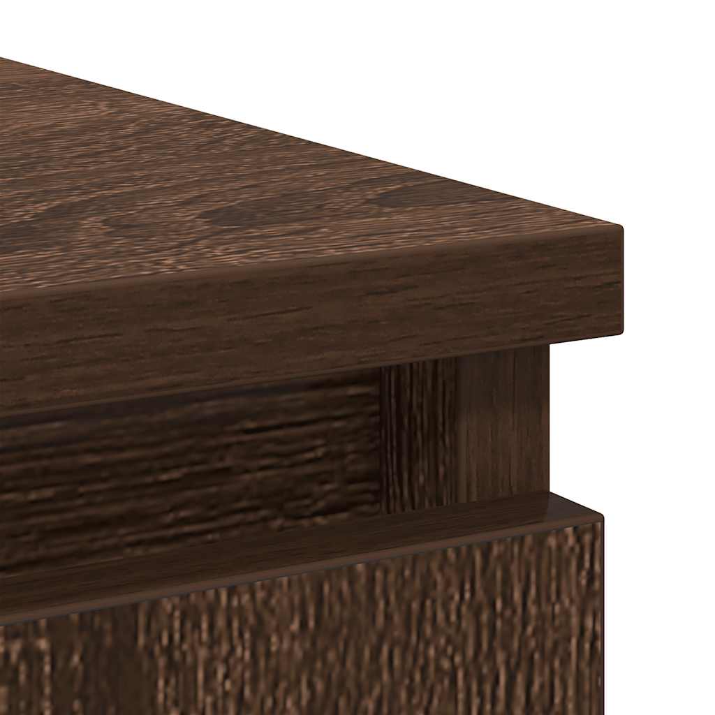 Dressoir met lades 71x35x84 cm spaanplaat bruin eikenkleurig
