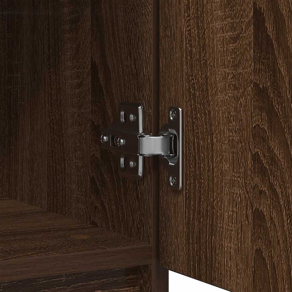 Dressoir met lades 71x35x84 cm spaanplaat bruin eikenkleurig