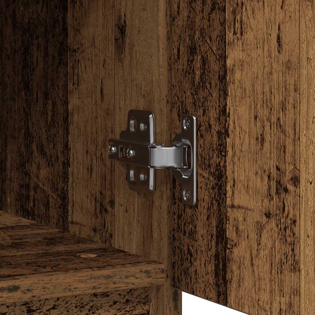 Dressoir met lades 71x35x84 cm spaanplaat hout oud hout