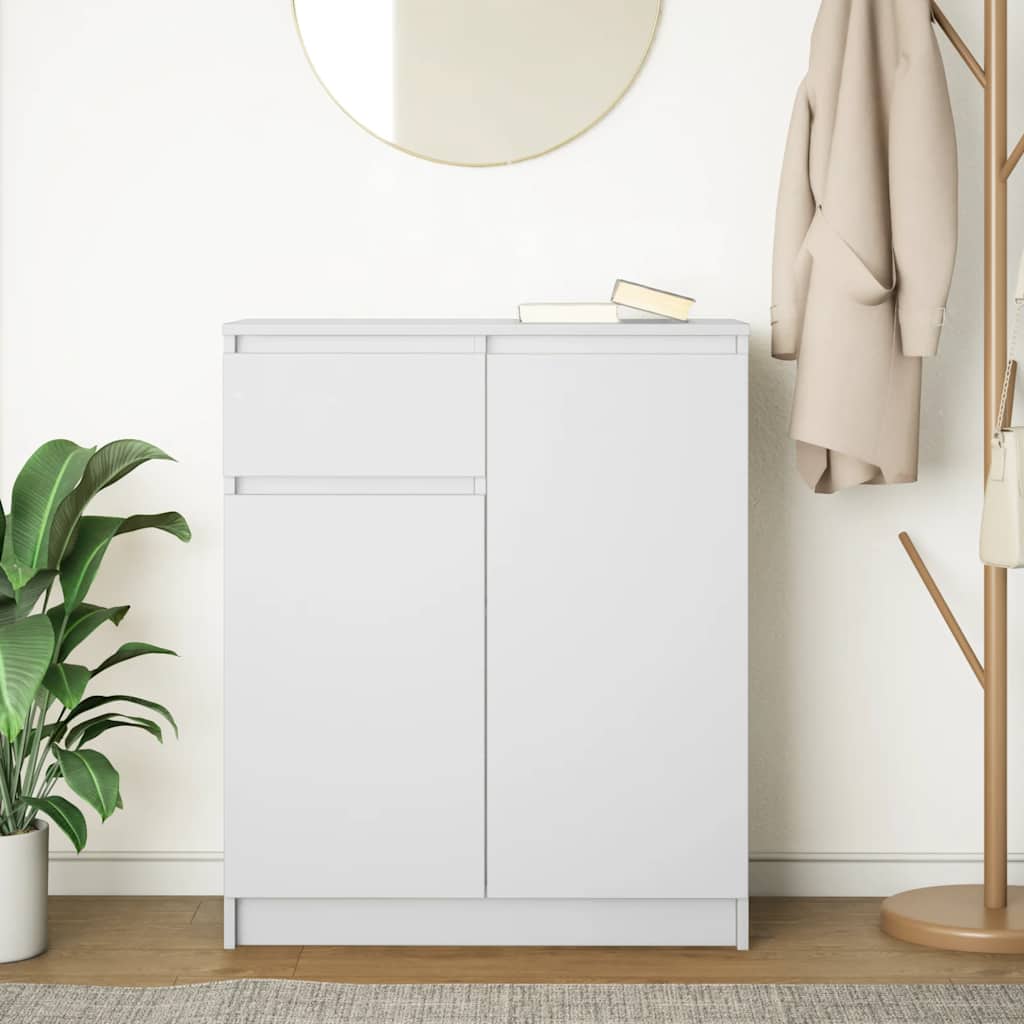 Dressoir met lade 71x35x84 cm spaanplaat wit