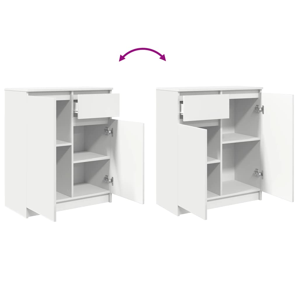 Dressoir met lade 71x35x84 cm spaanplaat wit