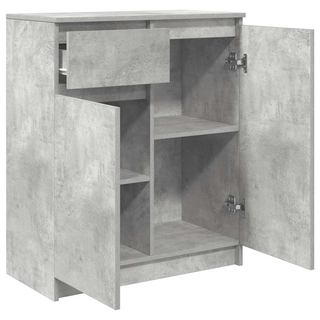 Dressoir met lade 71x35x84 cm spaanplaat betongrijs
