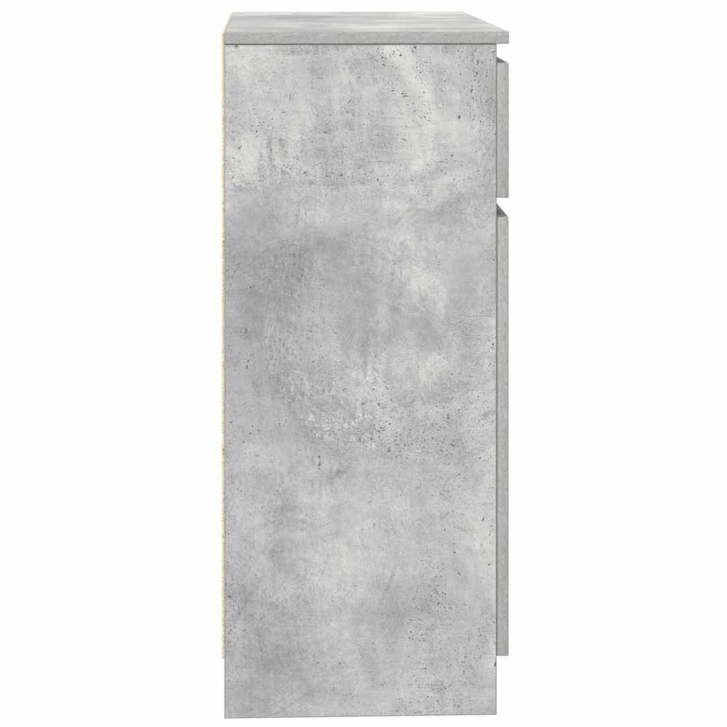 Dressoir met lade 71x35x84 cm spaanplaat betongrijs