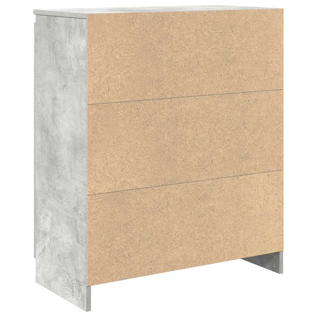 Dressoir met lade 71x35x84 cm spaanplaat betongrijs