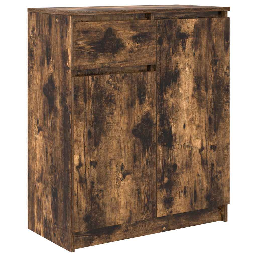Dressoir met lade 71x35x84 cm spaanplaat gerookt eikenkleurig