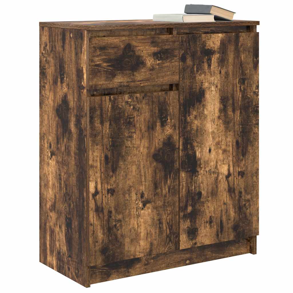 Dressoir met lade 71x35x84 cm spaanplaat gerookt eikenkleurig