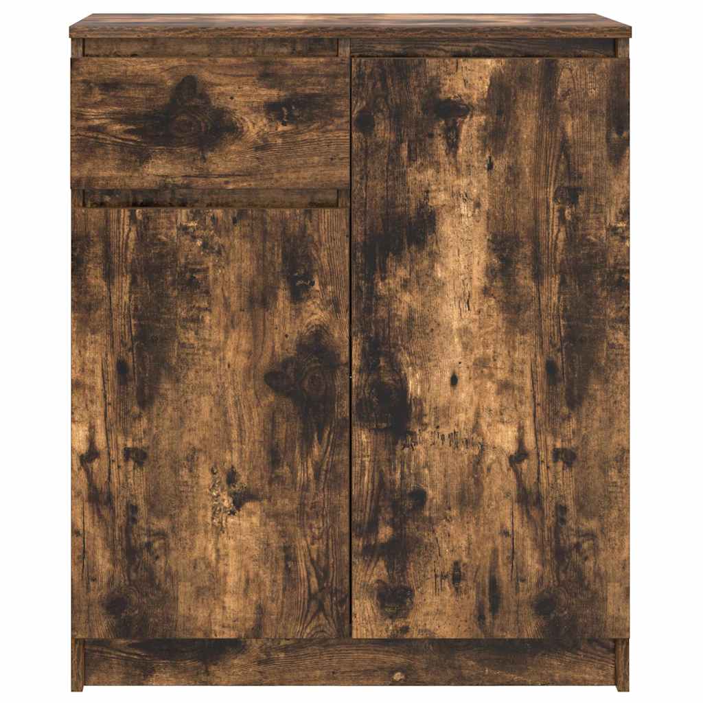 Dressoir met lade 71x35x84 cm spaanplaat gerookt eikenkleurig