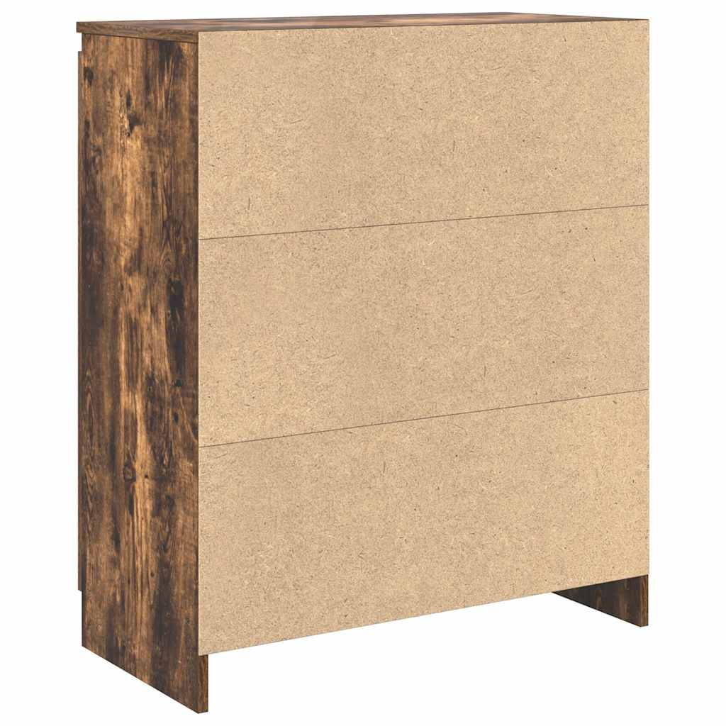 Dressoir met lade 71x35x84 cm spaanplaat gerookt eikenkleurig