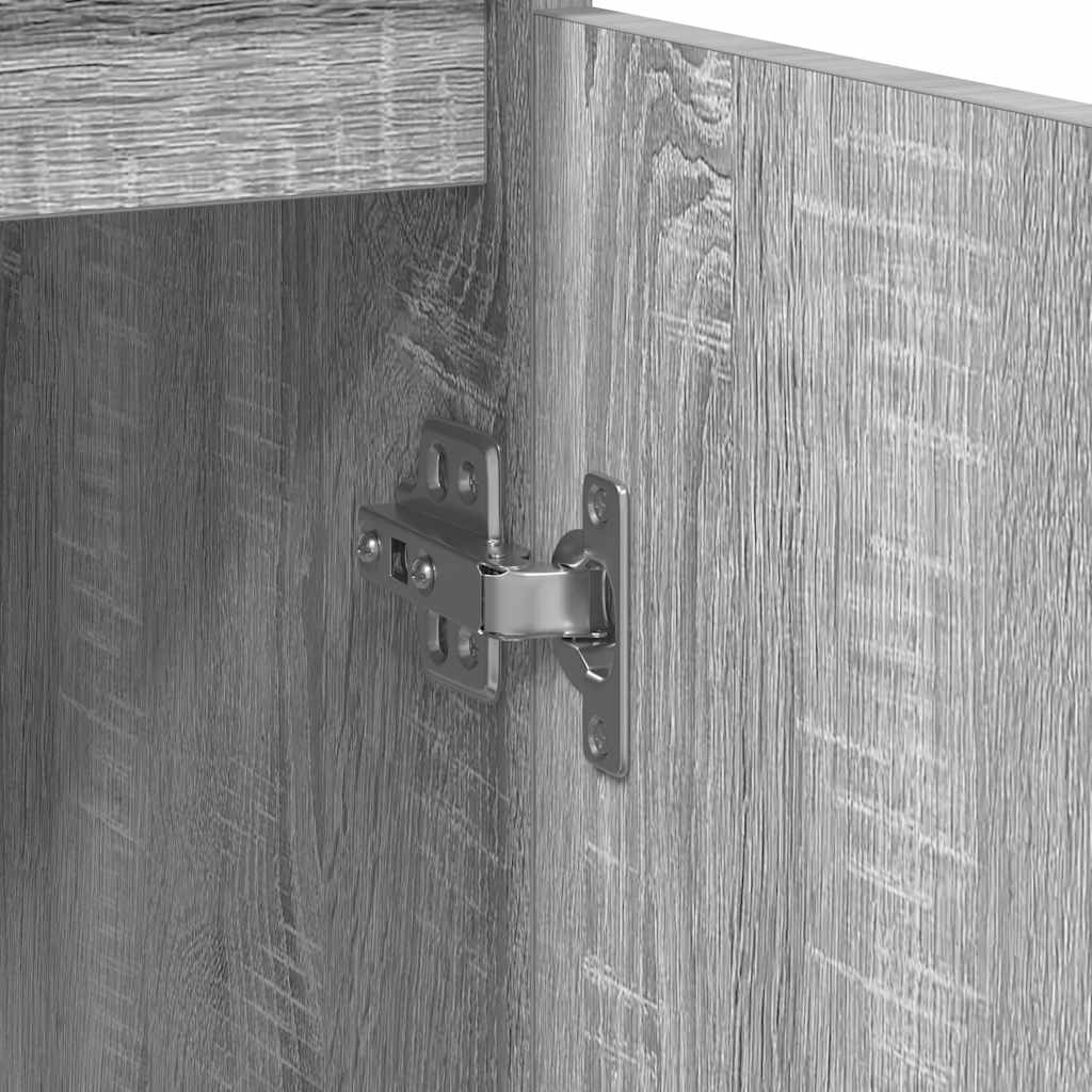 Dressoir met lade 71x35x84 cm spaanplaat grijs Sonoma