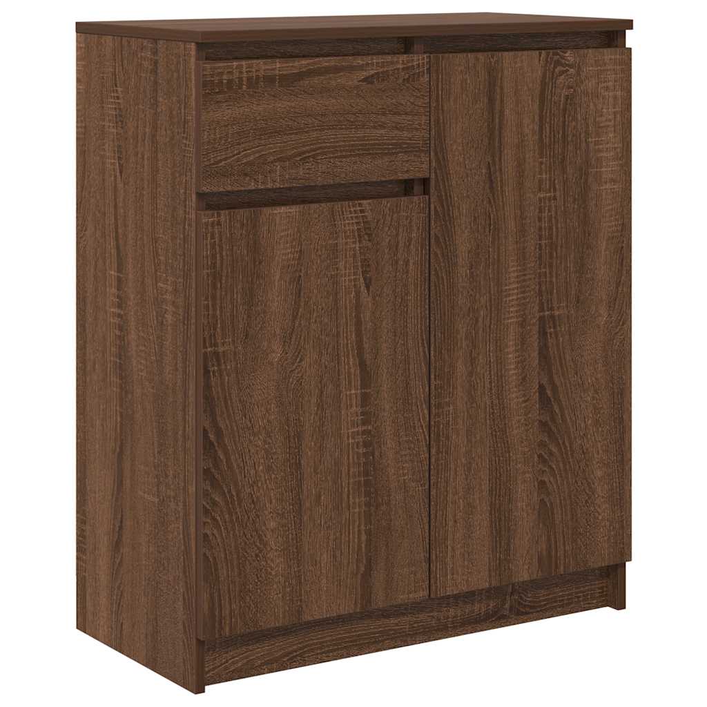 Dressoir met lade 71x35x84 cm spaanplaat bruin eikenkleurig