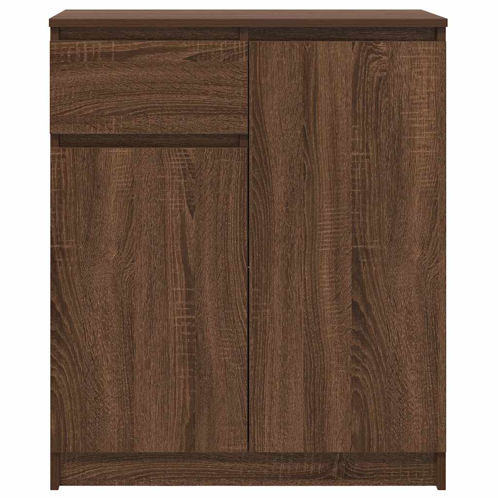 Dressoir met lade 71x35x84 cm spaanplaat bruin eikenkleurig