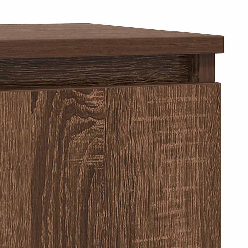 Dressoir met lade 71x35x84 cm spaanplaat bruin eikenkleurig