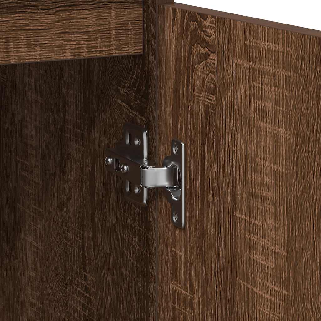 Dressoir met lade 71x35x84 cm spaanplaat bruin eikenkleurig