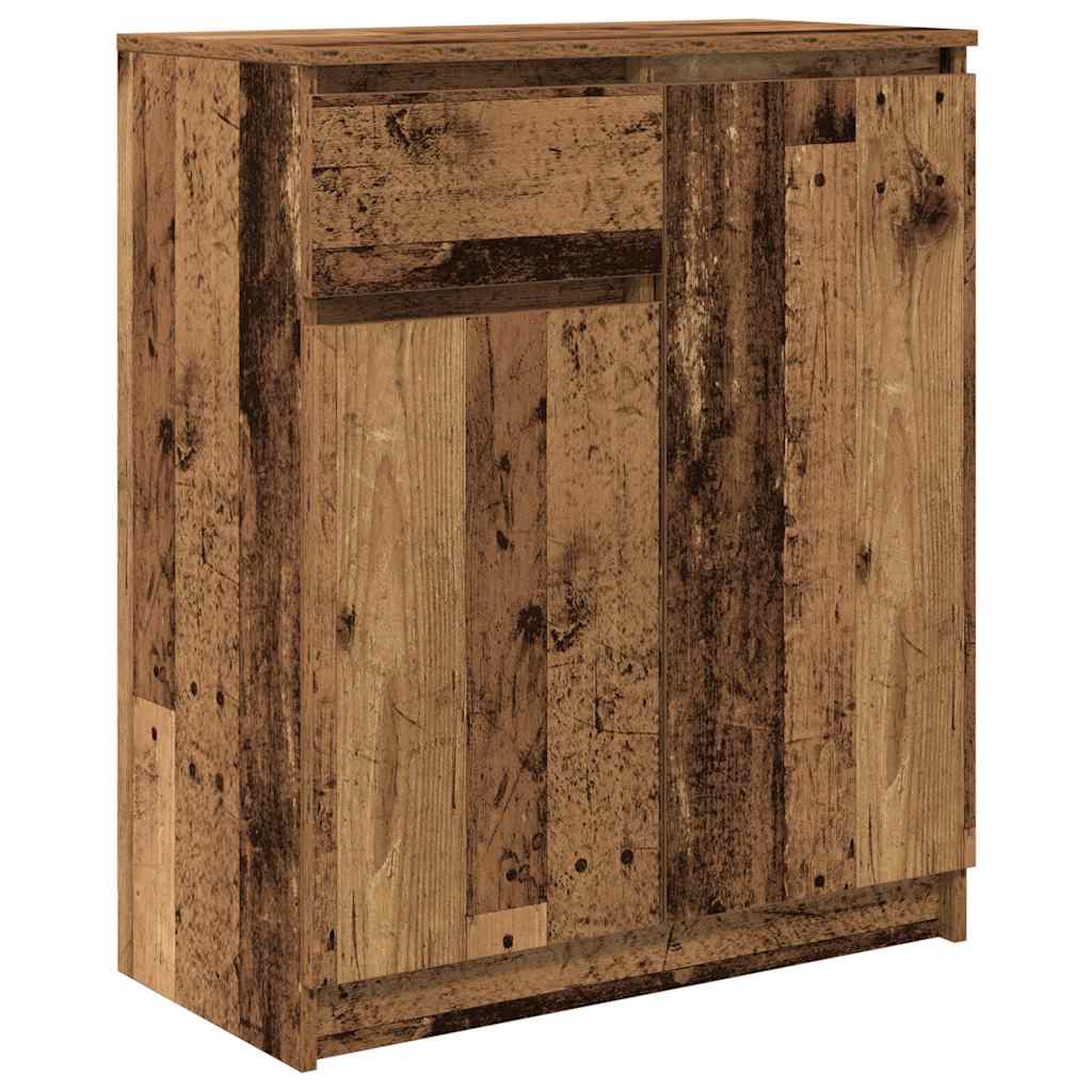 Dressoir met lade 71x35x84 cm spaanplaat oud hout