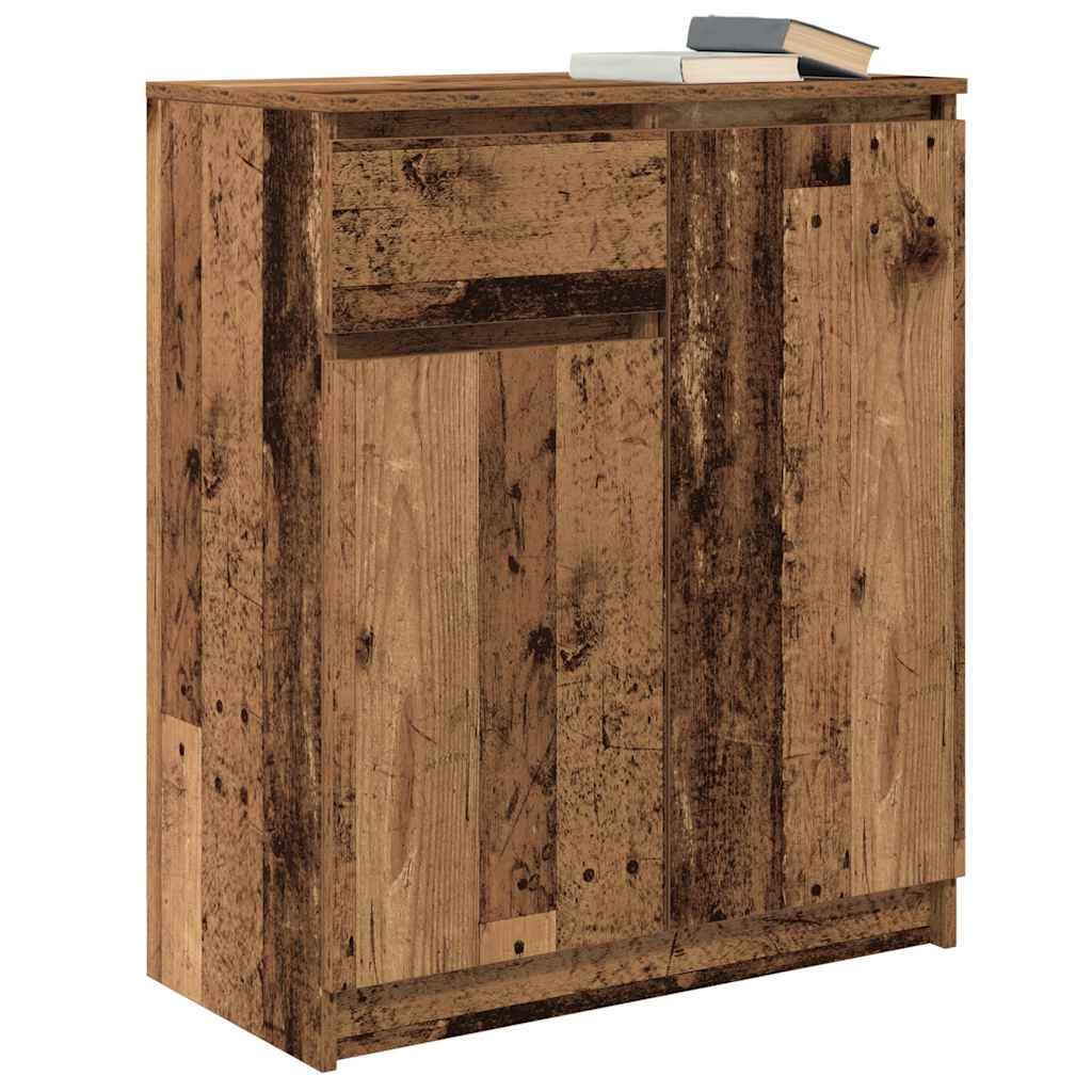 Dressoir met lade 71x35x84 cm spaanplaat oud hout