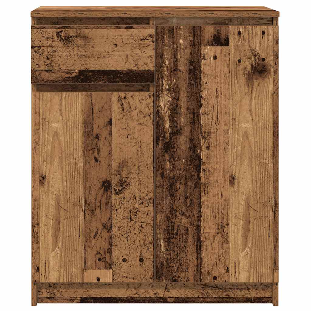 Dressoir met lade 71x35x84 cm spaanplaat oud hout