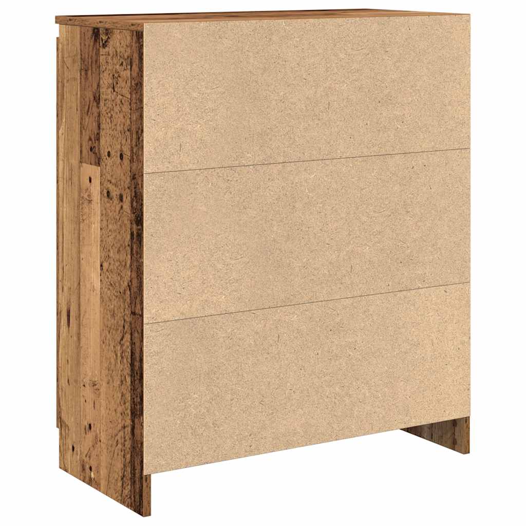 Dressoir met lade 71x35x84 cm spaanplaat oud hout