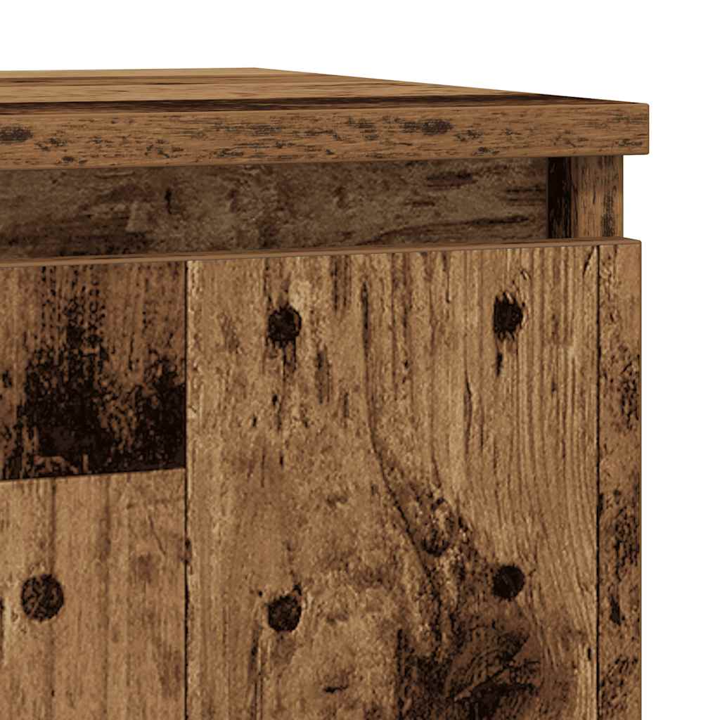 Dressoir met lade 71x35x84 cm spaanplaat oud hout