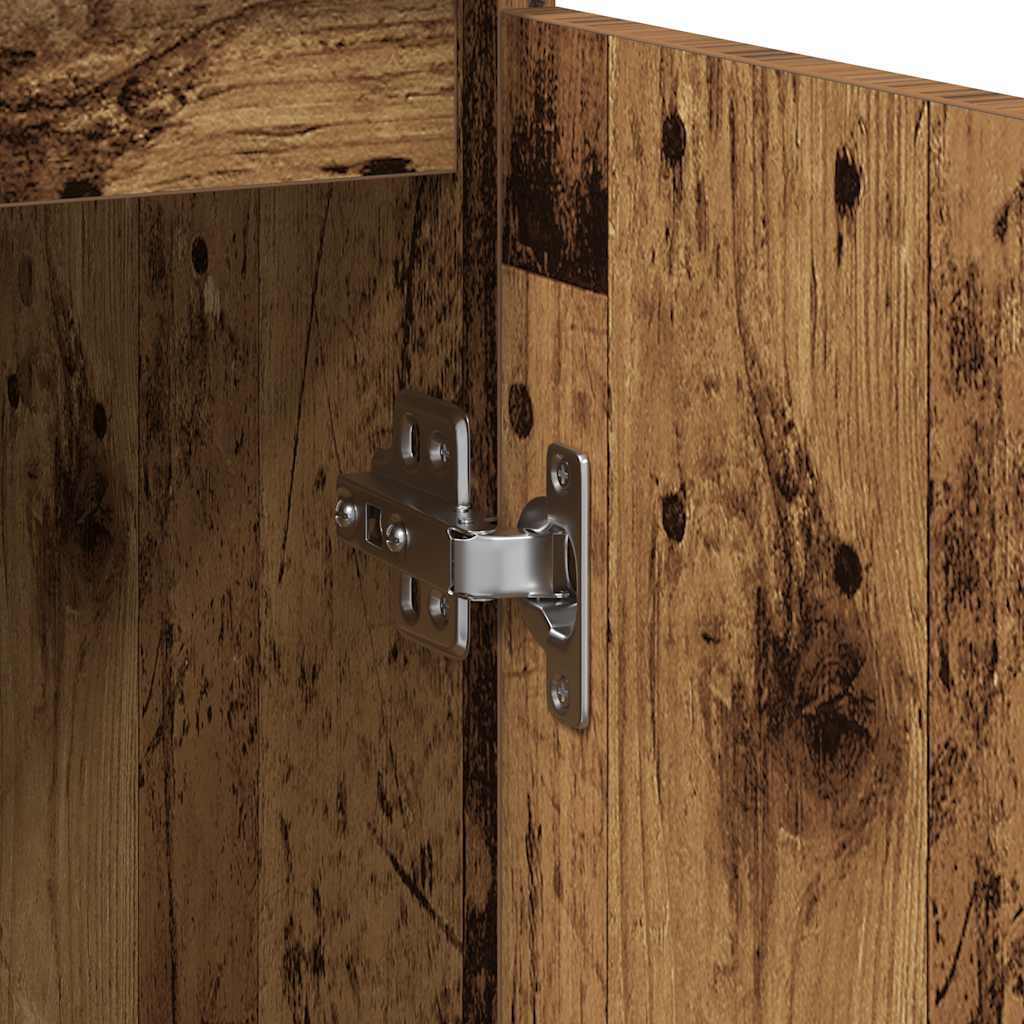 Dressoir met lade 71x35x84 cm spaanplaat oud hout