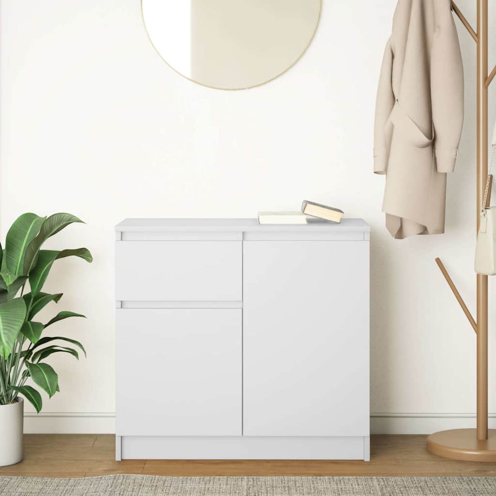 Dressoir met lade 71x35x65 cm spaanplaat wit