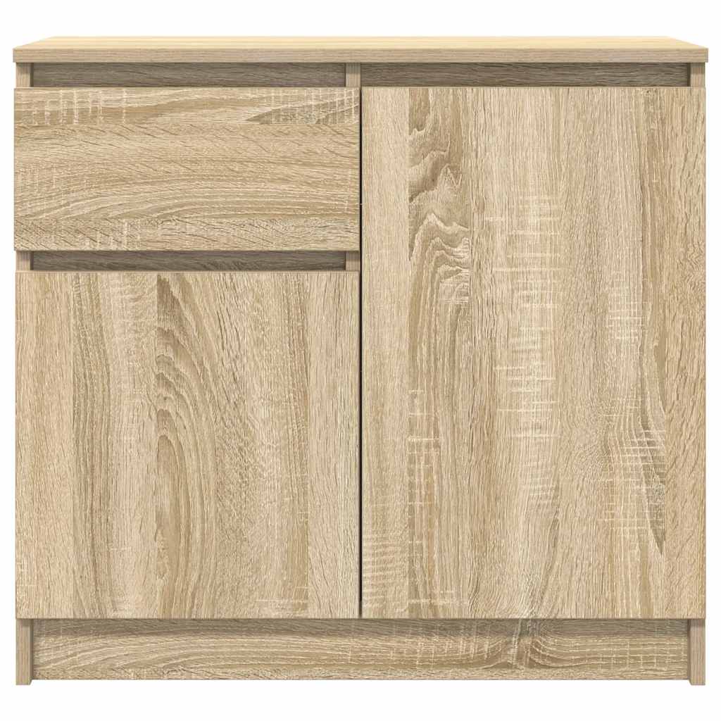 Dressoir met lade 71x35x65 cm spaanplaat sonoma eikenkleurig